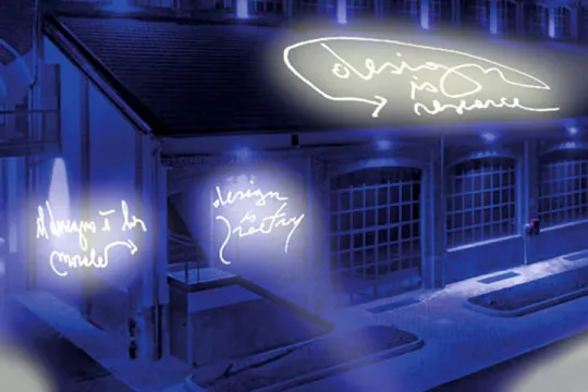 <em>Design in words: paper, light and music.</em> An installation based on Burgo paper at Milan Design Week 2019
