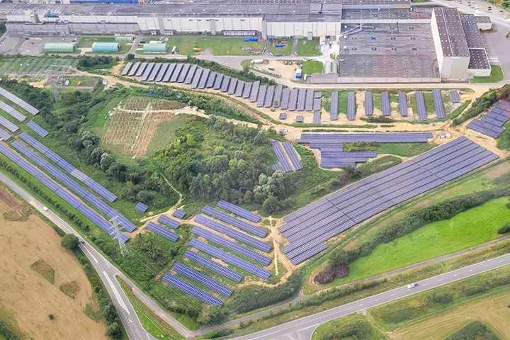 Completato il parco fotovoltaico da 9,8 MW nello stabilimento di Burgo Ardennes
